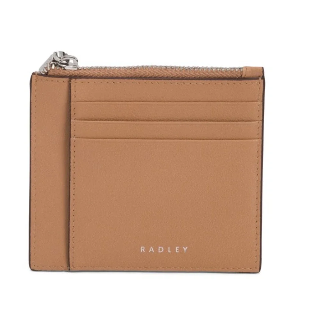 RADLEY LONDON Leather Lynton Close Small Zip Top Card Holder – Chai‎